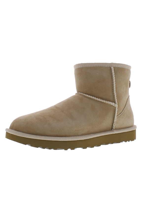 Classic Mini II Boot Suede Womens Shoes Size 6, Color: Sand