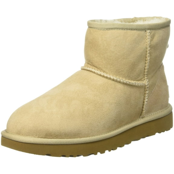 UGG Classic Mini II Boot Suede Womens Shoes Size 9, Color: Sand