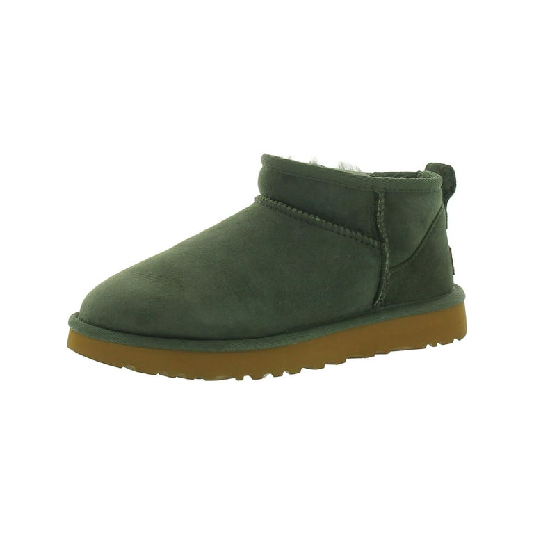 Ugg Classic Ultra Mini Women's Suede Wool Lined Ankle Boots