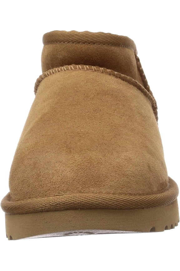 Classic Ultra Mini Boot Suede Womens Shoes Size 10, Color: Chestnut