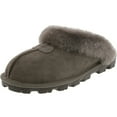 thumbnail image 1 of Ugg Coquette Women's Leather Fur Trim Slide Mule Slippers, 1 of 4