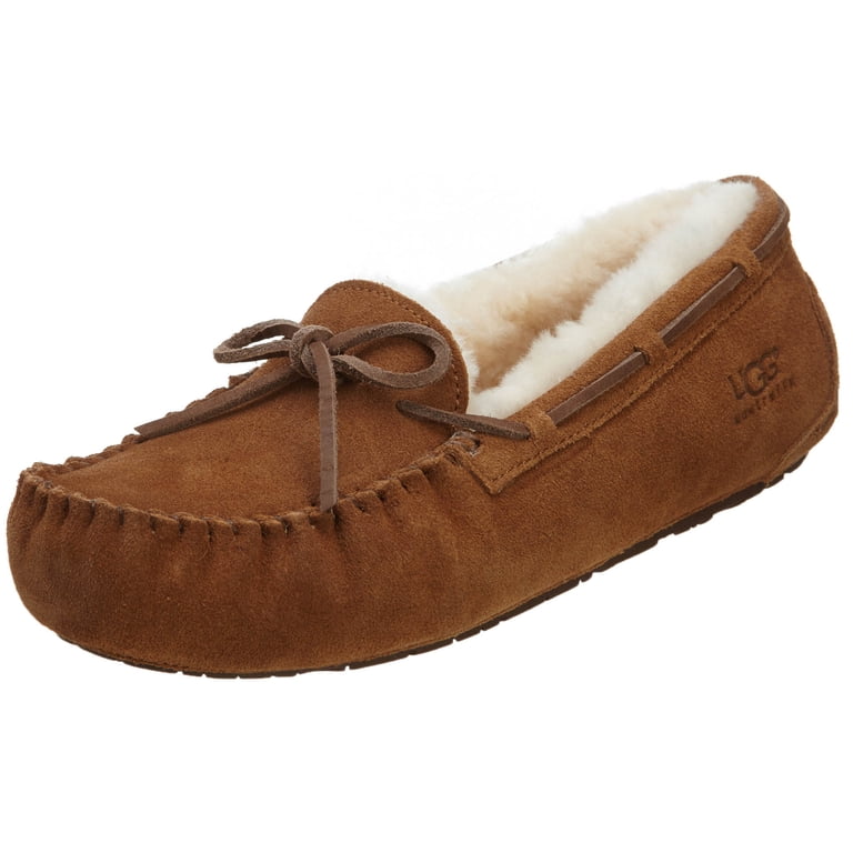 UGG Australia KIDS DAKOTA Brown Moccasin Slip On Shoes  Ugg youth sz 3 slippers dakota brown main image 1