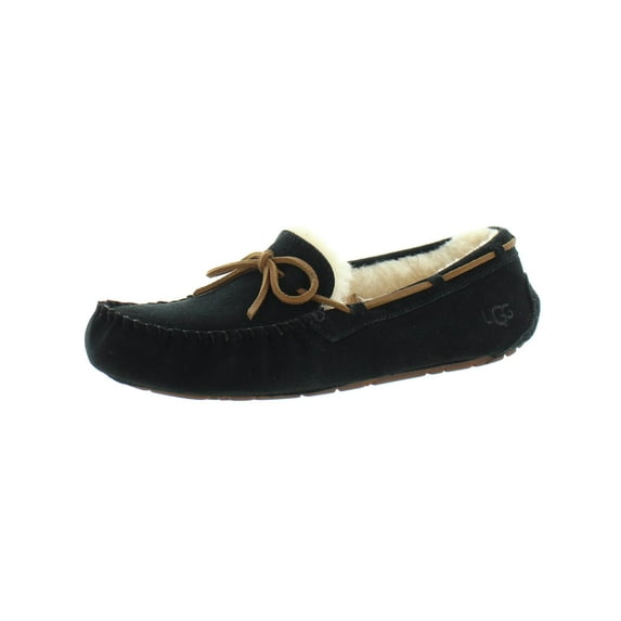Ugg Dakota Women's Leather Wool Lined Slip On Moccasin Slippers