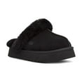 thumbnail image 1 of Ugg Disquette Women's Leather Fur Lined Chunky Slide Slippers, 1 of 4