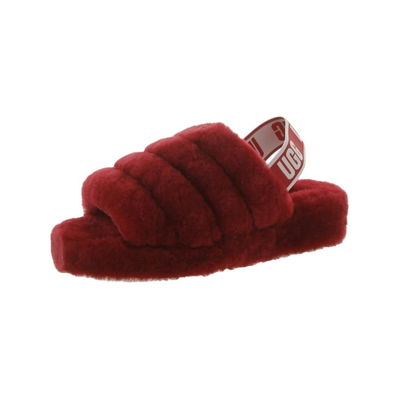 UGG Women's Fluff Yeah Slide in Ribbon Red, 7 US