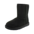 thumbnail image 1 of Ugg Girls Classic II Sede Shearling Winter Boots Black 5 Medium (B,M) Big Kid, 1 of 2