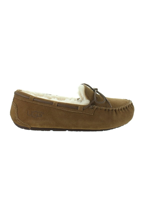Girls Dakota Moccasin Slippers, Chestnut,13 M US