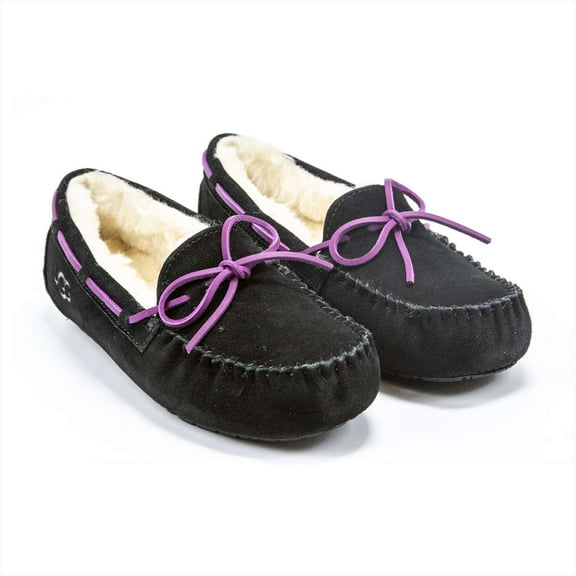 Ugg Girls Dakota Moccasin Slippers, Raven,13 M US