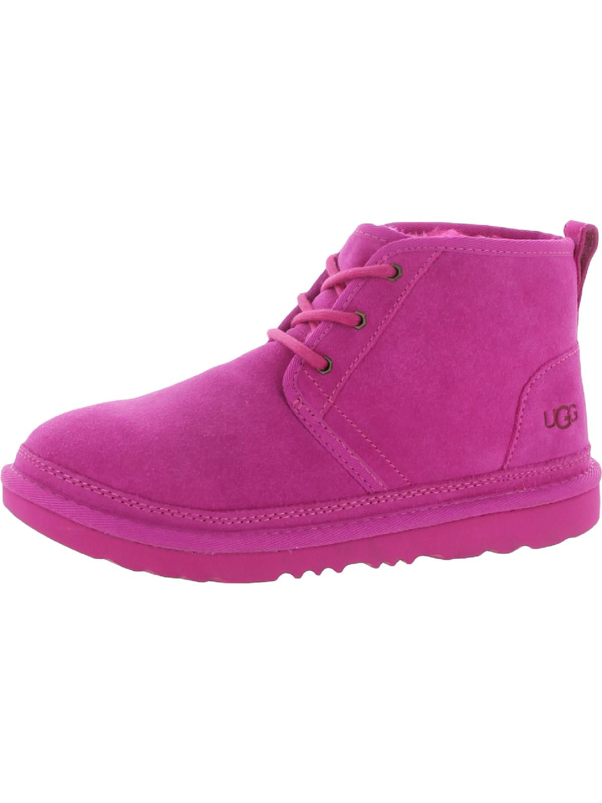 Ugg Girls Neumel lI Big Kid Suede Ankle Boots Pink Medium (B,M