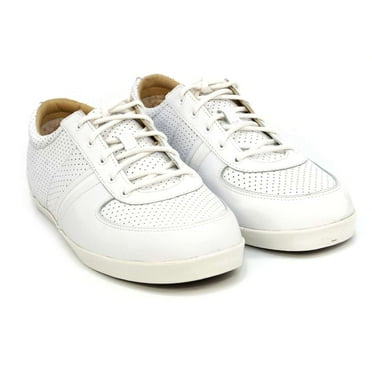 Ugg Men's Brook-Lin Perforated Leather Sneaker, White,10.5 M US