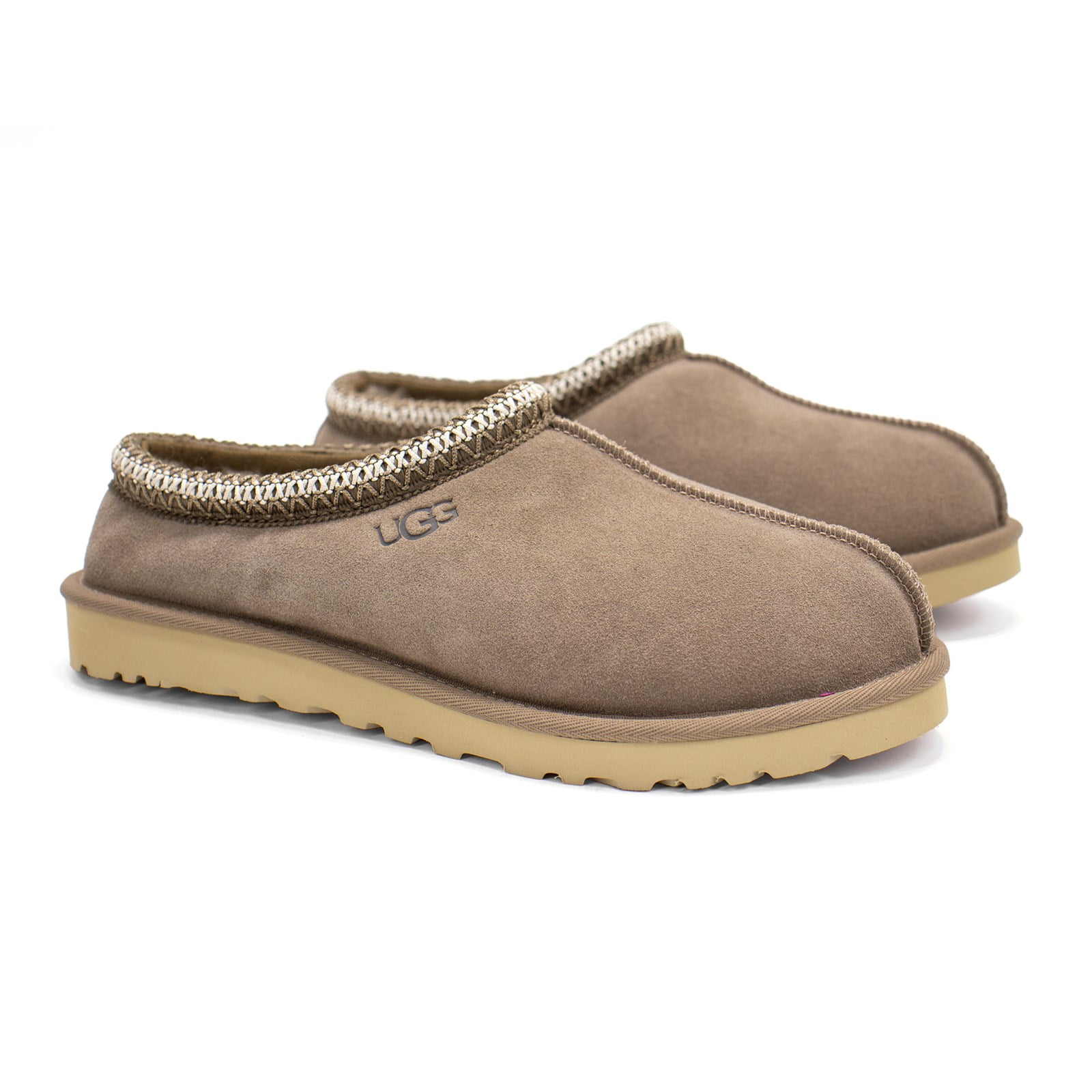 UGG Men Tasman Slip On Clog Comfort Slippers Size US 11 Caribou Brown Suede UGG Tasman Caribou Suede Fur Slippers Womens Size 10 -NIB  main image 4
