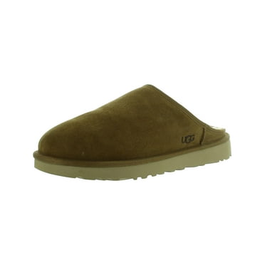 Ugg Mens Classic Slip-On Suede Shearling Scuff Slippers