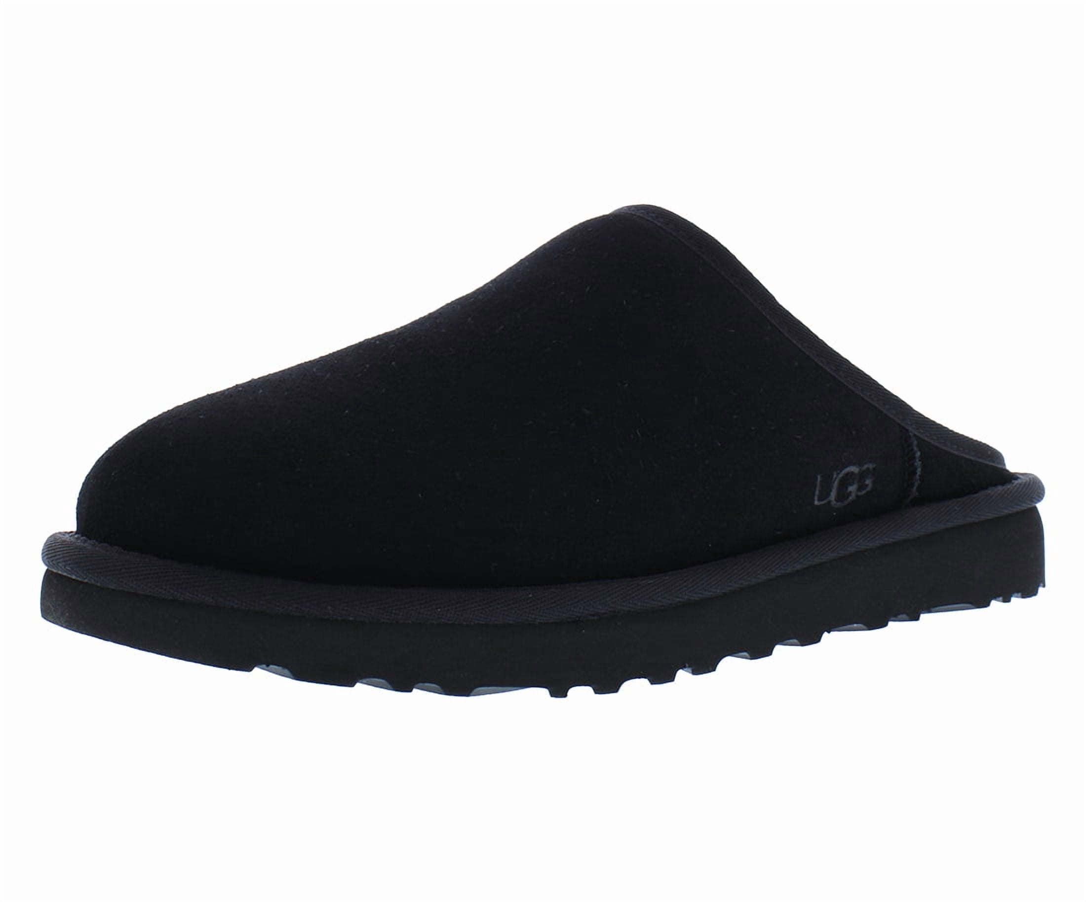 UGG Black Slip-On Scuff Mule with Grey Shearling Flip Flops Womens Slippers Black Friday Ugg Australia Scuff  main image 2