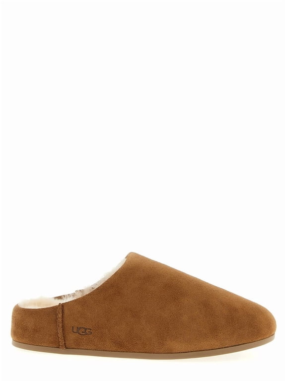 Slip-On Sandals With Smooth Suede Exterior Brown (Women's)