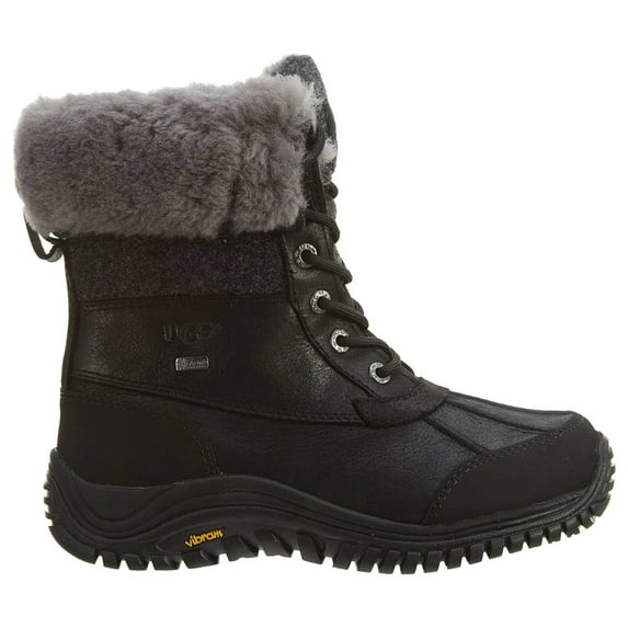 Ugg Women's Adirondack Boot Ii Black High-Top Leather - 7M