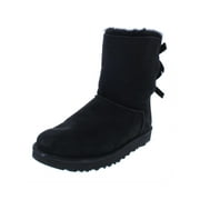 Ugg Women's Bailey Bow II Black Ankle-High Suede Snow Boot - 10M