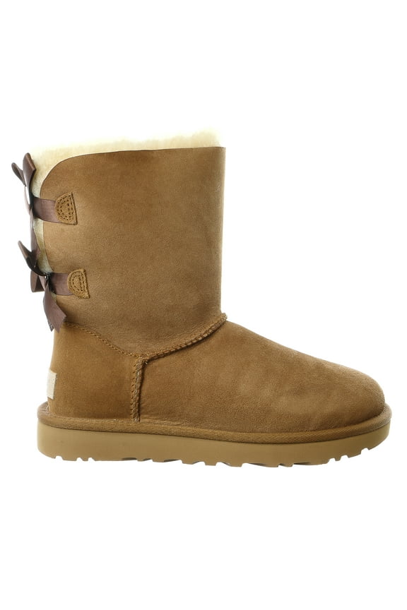 Womens Bailey Bow II Suede Shearling Winter Boots