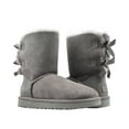 thumbnail image 1 of Ugg Women's Bailey Bow II Grey Ankle-High Suede Snow Boot - 5M, 1 of 6