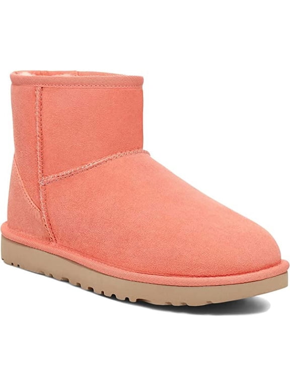 Women CLASSIC MINI II Boots - Black, Pink