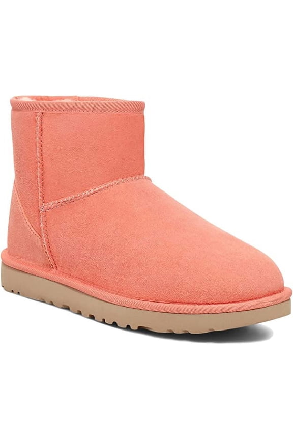 Women CLASSIC MINI II Boots - Black, Pink