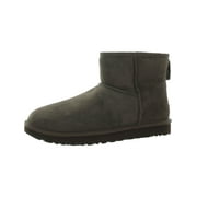 Ugg Womens Classic Mini II Water Resistant Suede Wool Slip On Low Boot