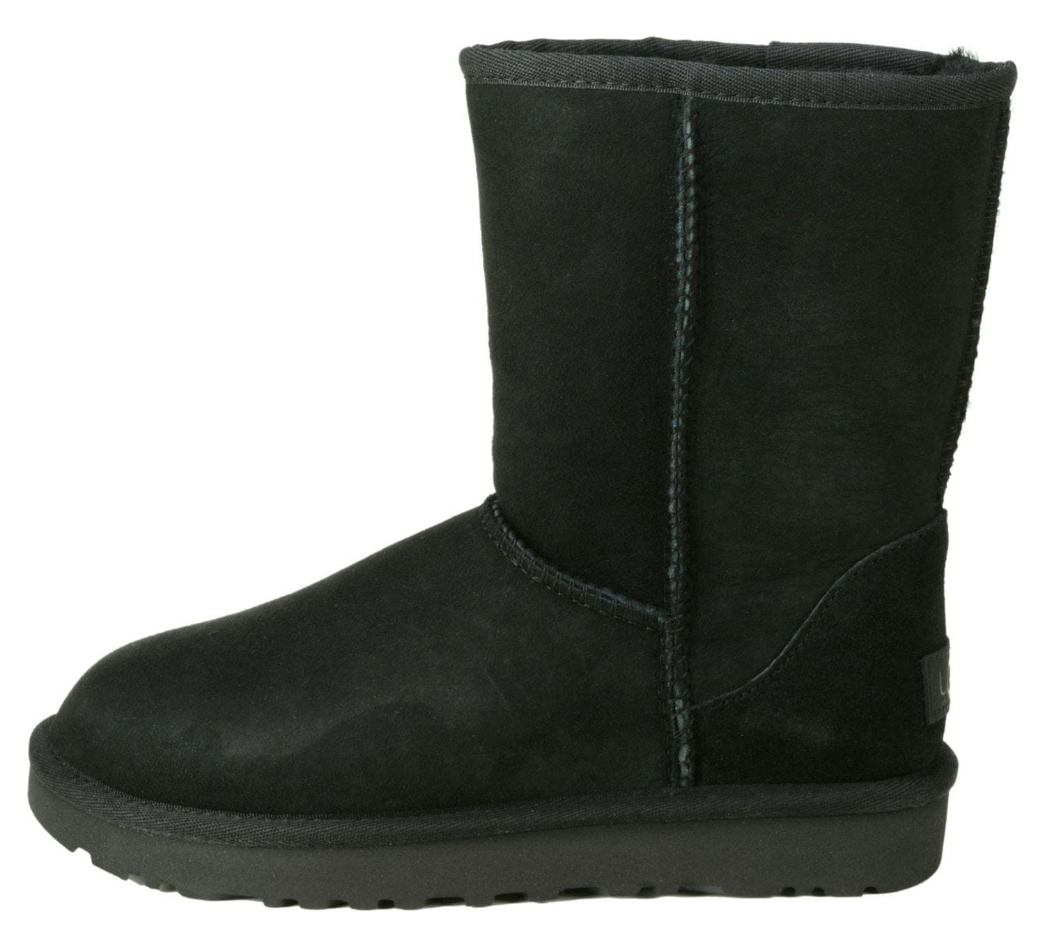 Ugg Women's Classic Short II Black Ankle-High Suede Boot - 5M - Walmart.com