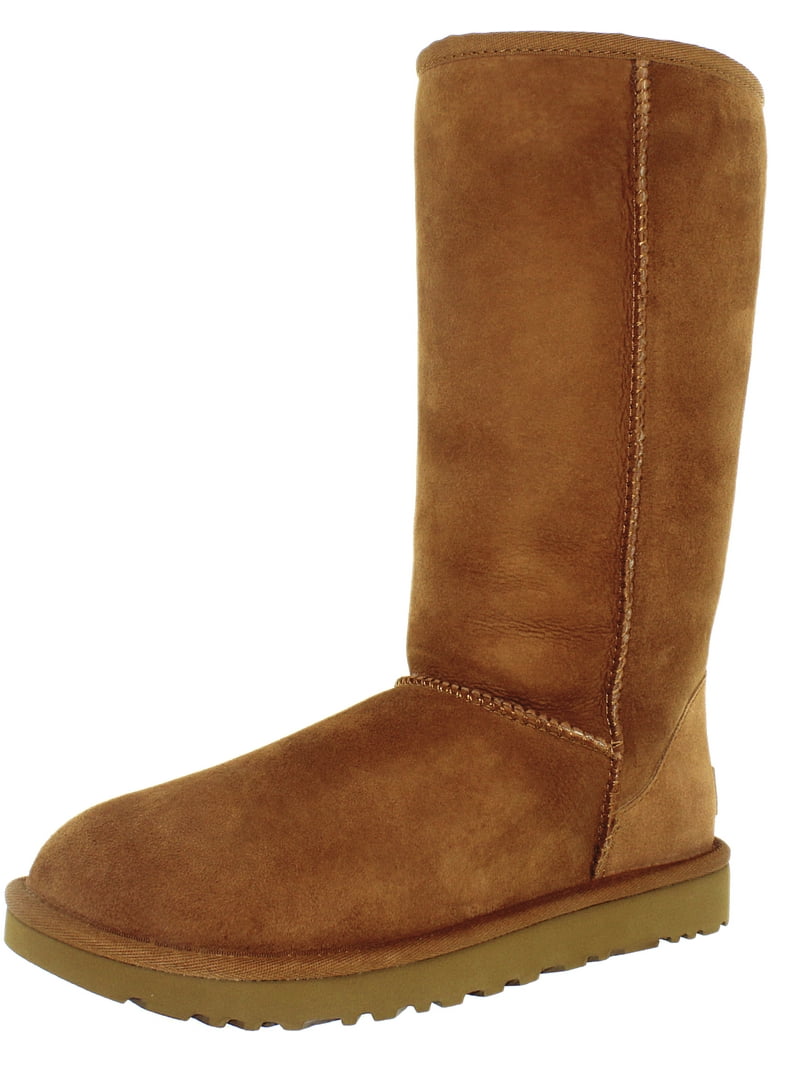 UGG Chestnut Suede Tall Pull-On Boots UGG Classic Tall II 2.0 Chestnut Water-resistant Suede Boots  main image 2