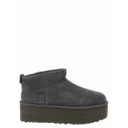 Ugg Womens Classic Ultra Mini Ankle Boot Grey Womens