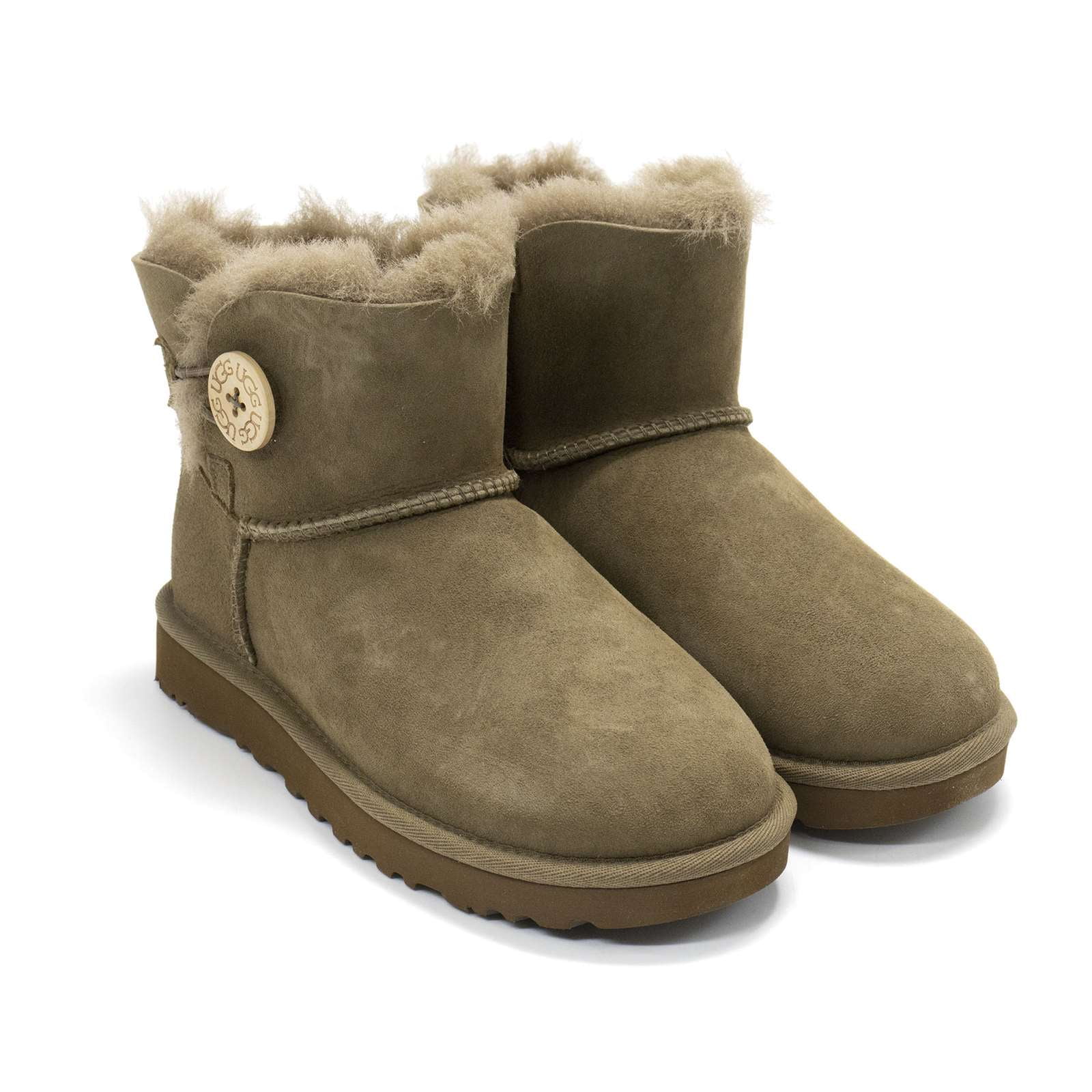 Ugg Women's Mini Bailey Button Ii Fashion Boots, Hickory,5 M Ugg Women's Mini Bailey Button Ii Fashion Boots, Hickory,5 M