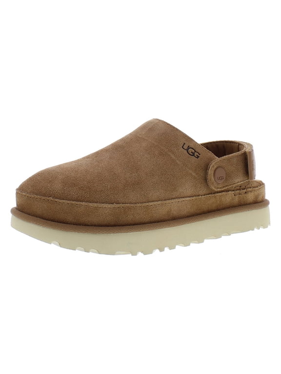 Goldenstar Clog Suede Womens Shoes Size 8.5, Color: Chestnut