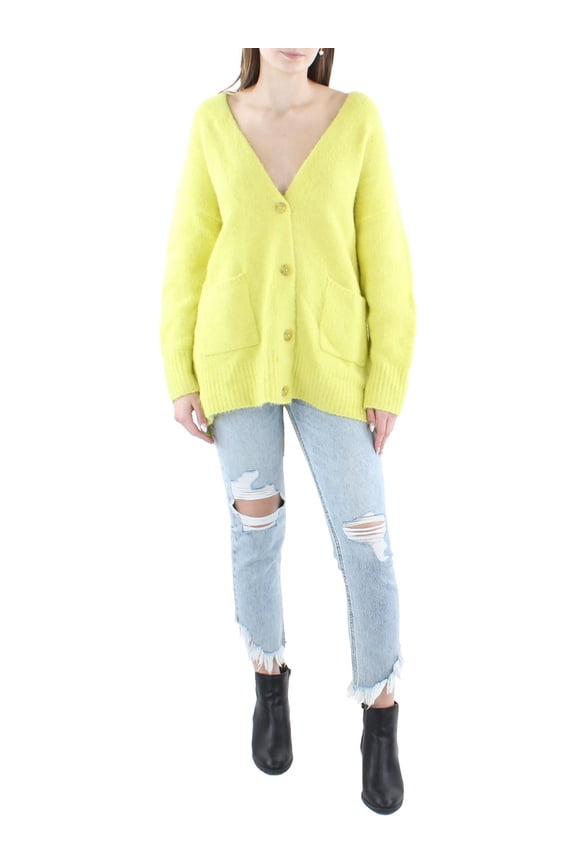 Womens Jaelyn Wool Blend Long Sleeves Cardigan Sweater