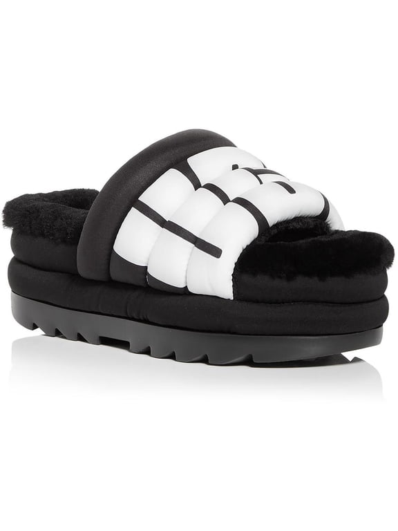 Womens Maxi Slide Slip-on Logo Slide Sandals