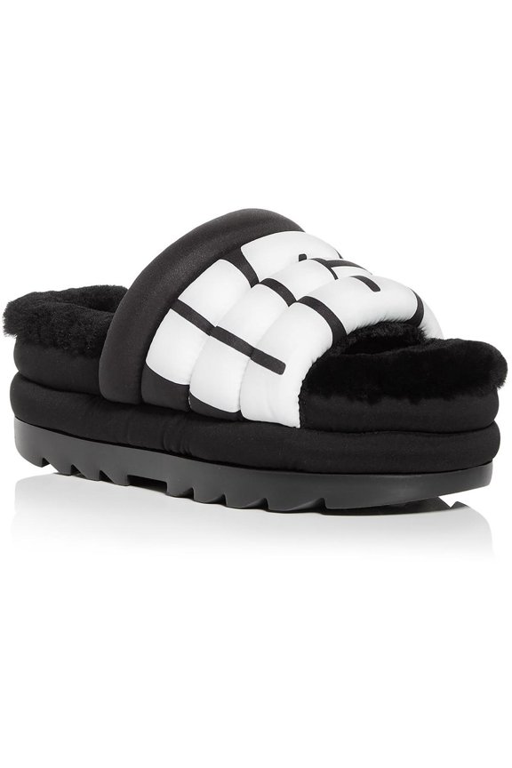 Womens Maxi Slide Slip-on Logo Slide Sandals