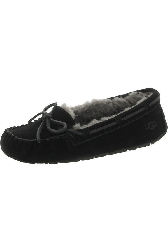 Womens Tazz Suede Moccasin Slippers
