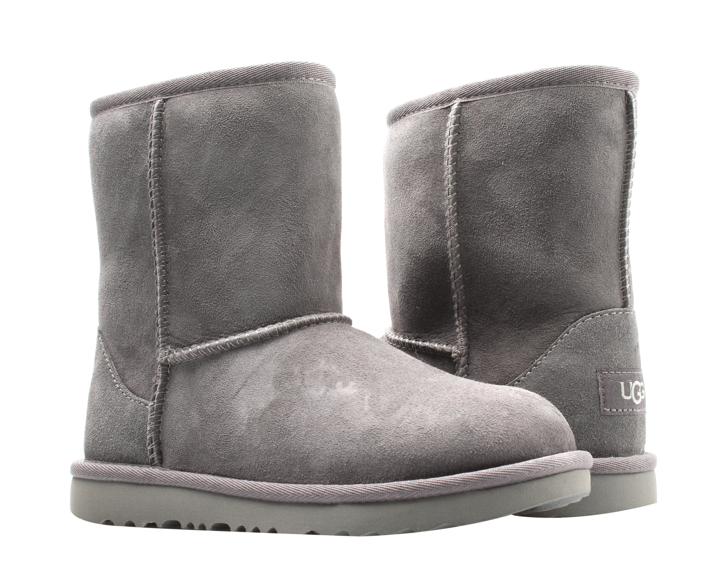 UGG fashion Big Kids Classic Short Serein Grey boots Size 3.