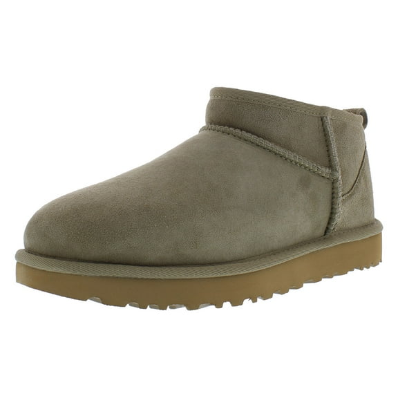 UGG Classic Ultra Mini Suede Boot Womens Shoes Size 8, Color: Olive/Khaki
