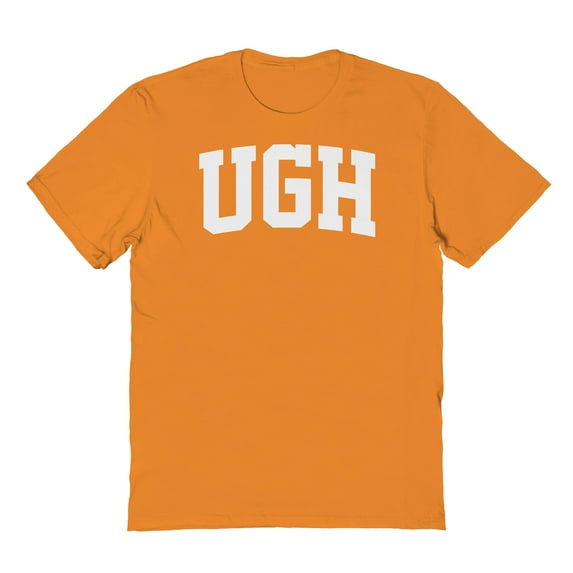 Ugh Graphic Orange Men's Cotton T-Shirt