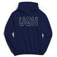 thumbnail image 1 of Ugh Humor Graphic Navy Men's Crewneck Sweatshirt Hoodie, 1 of 1