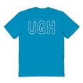thumbnail image 1 of Ugh Humor Graphic Tropical Blue Men's Cotton T-Shirt, 1 of 1