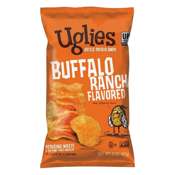 Uglies Gluten-Free Buffalo Ranch Kettle Potato Chips 2 oz. 24 Bags/Carton (26181)