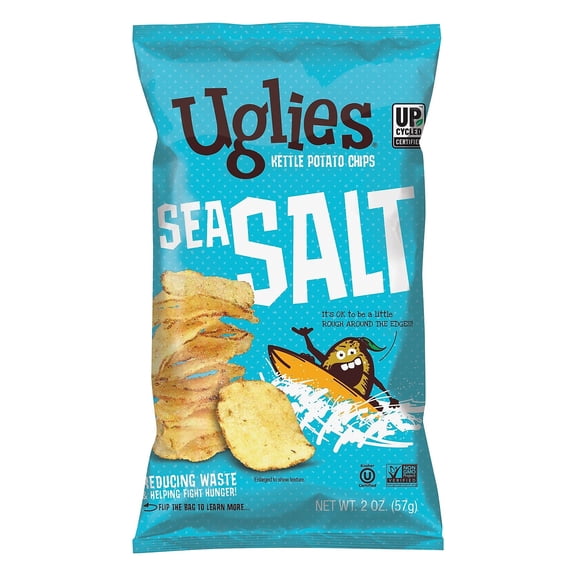 Uglies Gluten-Free Sea Salt Kettle Potato Chips 2 oz. 24 Bags/Carton (26102)