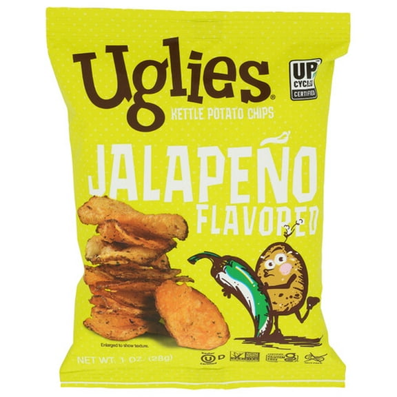 Uglies Jalapeno Chips 1 oz (Pack of 32)