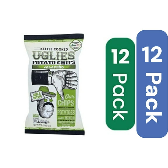 Uglies Jalapeno Kettle Chips, 6 Ounce, 12 Per Case
