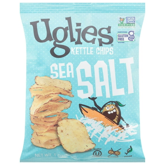Uglies Original Sea Salt Chips 1 oz (Pack Of 32)