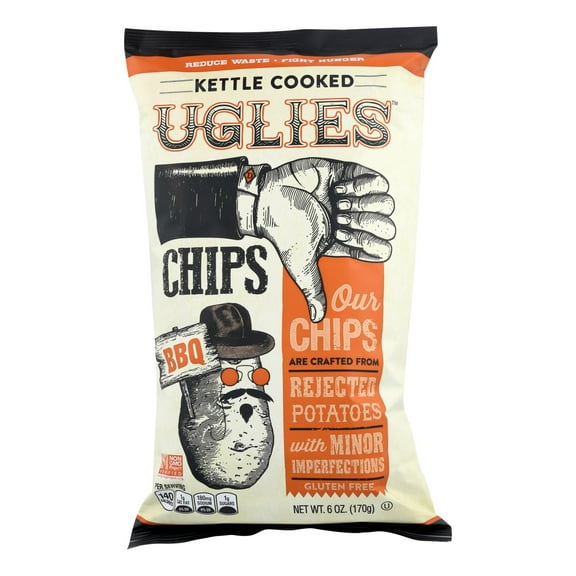 Uglies Bar-B-Que Kettle Chips Case, 6 Ounce, 12 Per Case