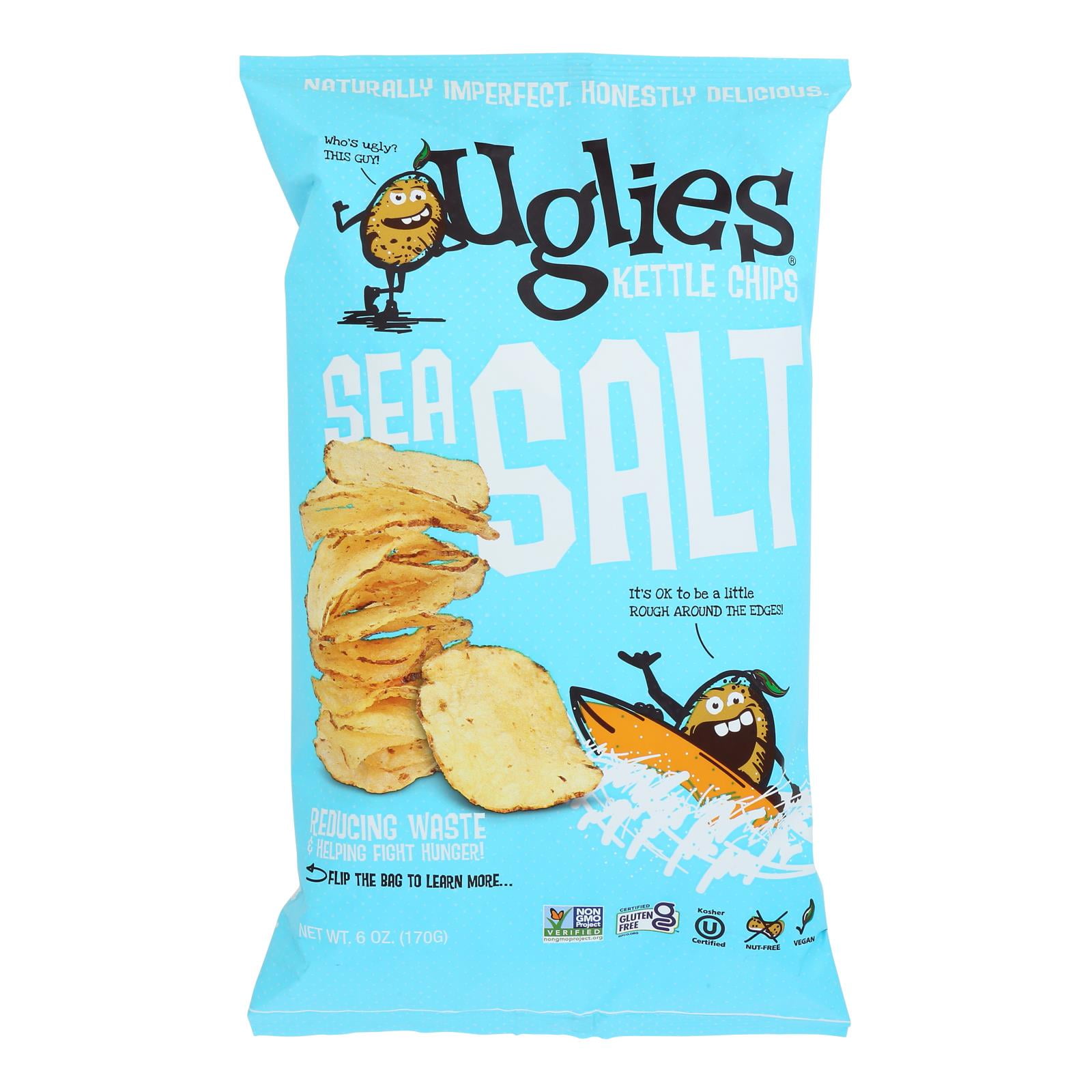Uglies Pot Chips Original Sea Salt Ktle Case of 12 6 OZ