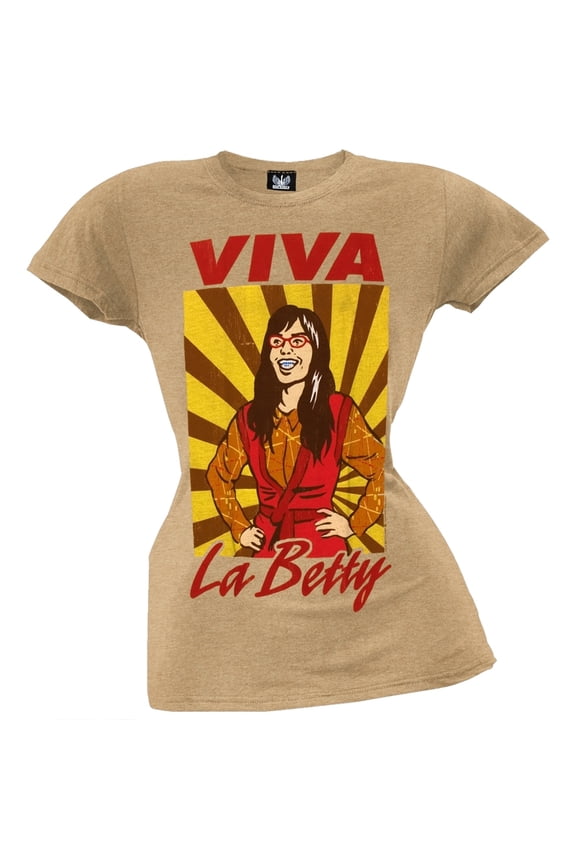- Viva La Betty Tan Juniors T-Shirt - Medium