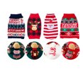 thumbnail image 1 of Ugly Buffalo Plaid Dog Christmas Sweater, Buffalo Plaid Santa Reindeer Warm Turtleneck Puppy Knit Jumper, Soft Stretch Winter Xmas Holiday Outfit for Small Male Female Dogs Indoor Party Daily Walking, 1 of 7