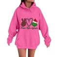 thumbnail image 1 of Ugly Christmas Hoodies for Women Christmas Sweatshirts Graphic Vintage Xmas Long Sleeve Pullover Hot Pink XXXL, 1 of 5