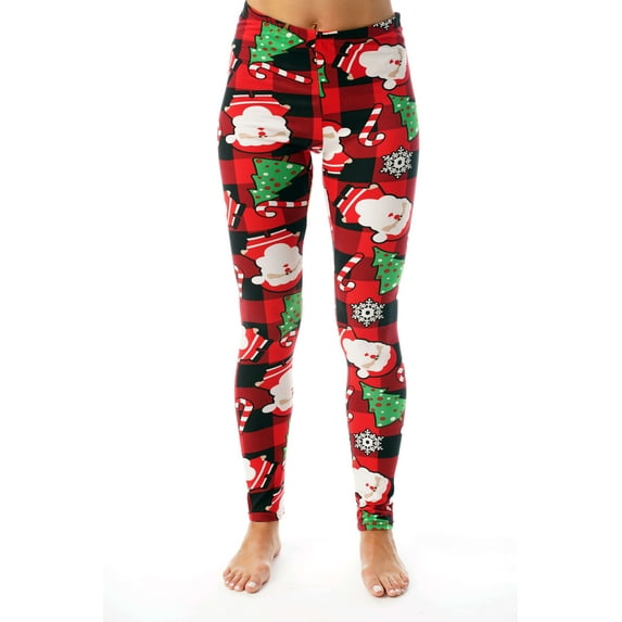 Ugly Christmas Legging (Buffalo Plaid Christmas, 2X)